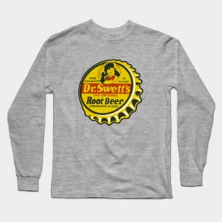 Vintage Dr Swett's Root Beer Soda Bottlecap Long Sleeve T-Shirt